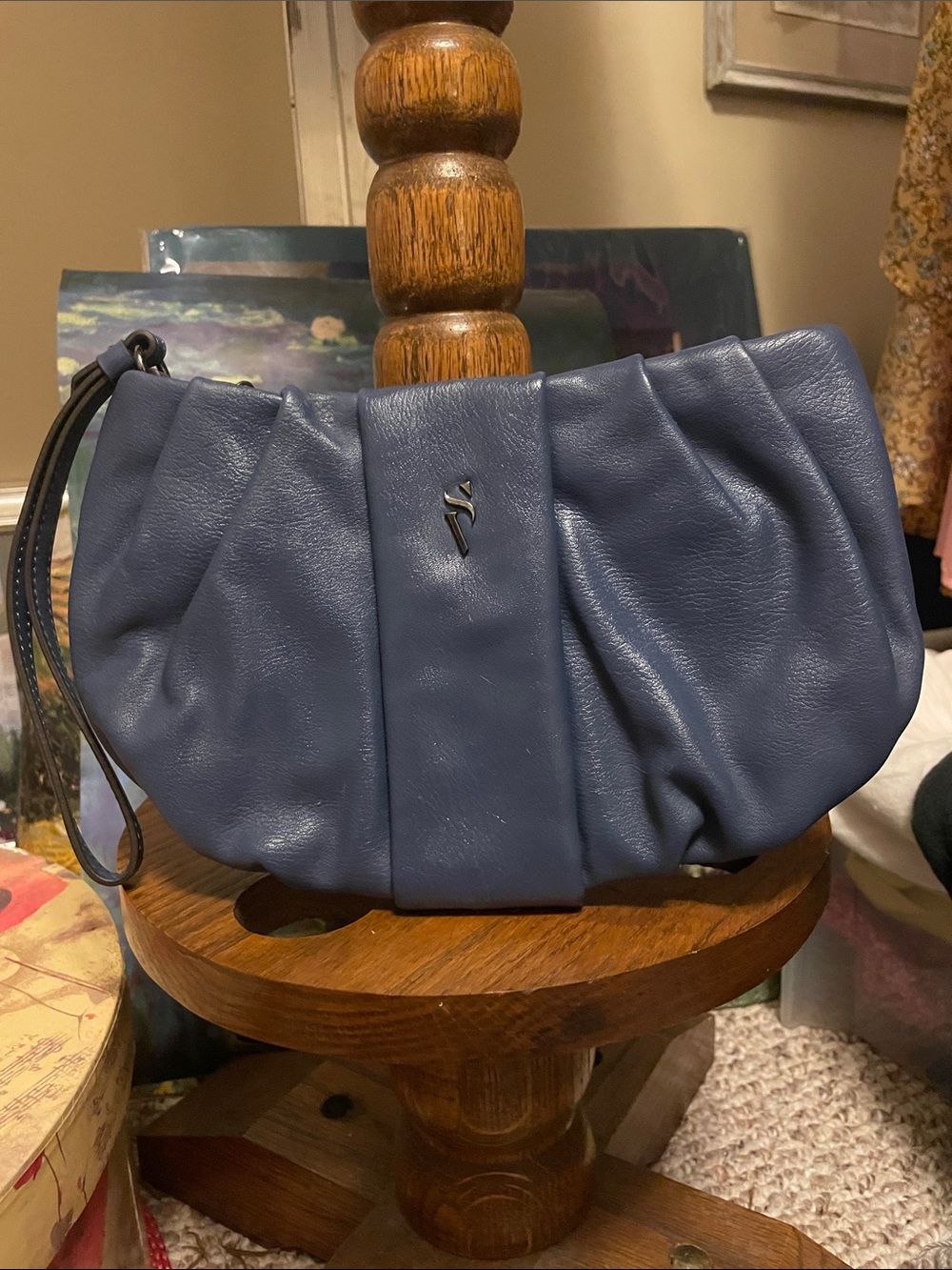 Simply Vera by Vera Wang Blue Clutch/Wristlet